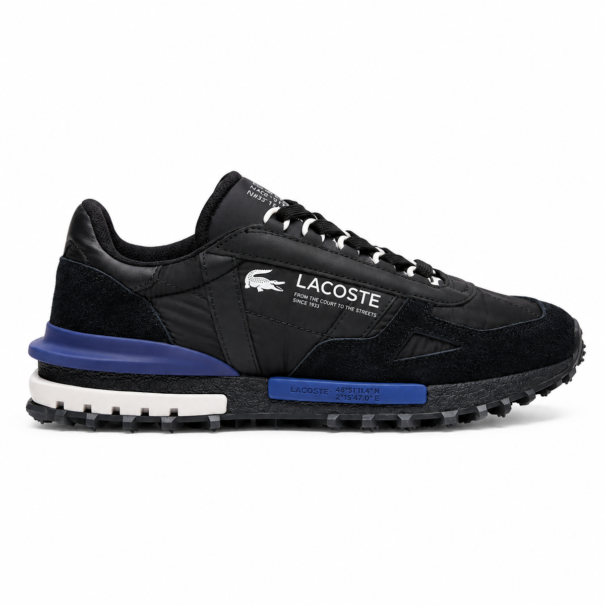 Lacoste Elite Active Textile Black/Blue