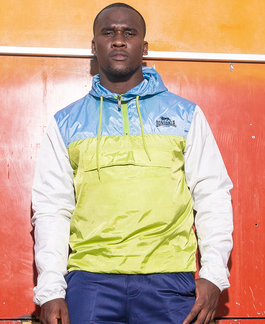 Lonsdale Smack 1/4 Zip Hoodie Jacket - Blue