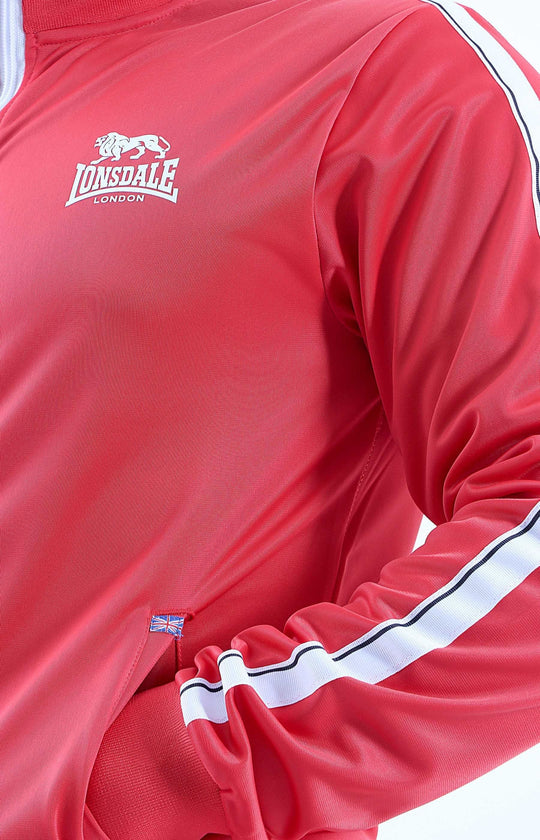Lonsdale Mens 2 Piece Tracksuit - Red/White