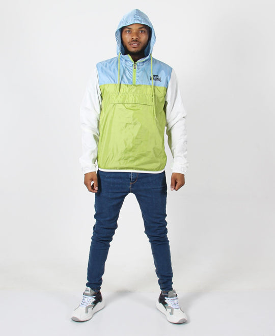 Lonsdale Smack 1/4 Zip Hoodie Jacket - Blue