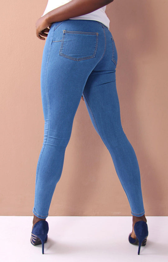 Ladies' Skinny Jeans - Blue