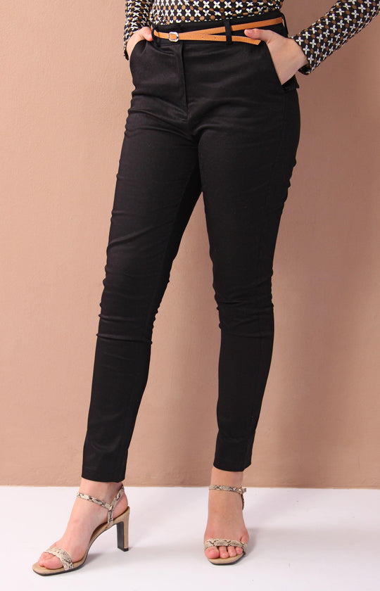 Ladies' Slim Leg Pants - Black
