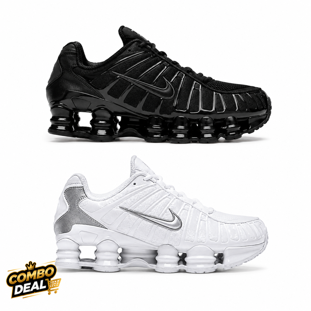 COMBO DEAL 1x Black Nike Shox & 1x White Nike Shox