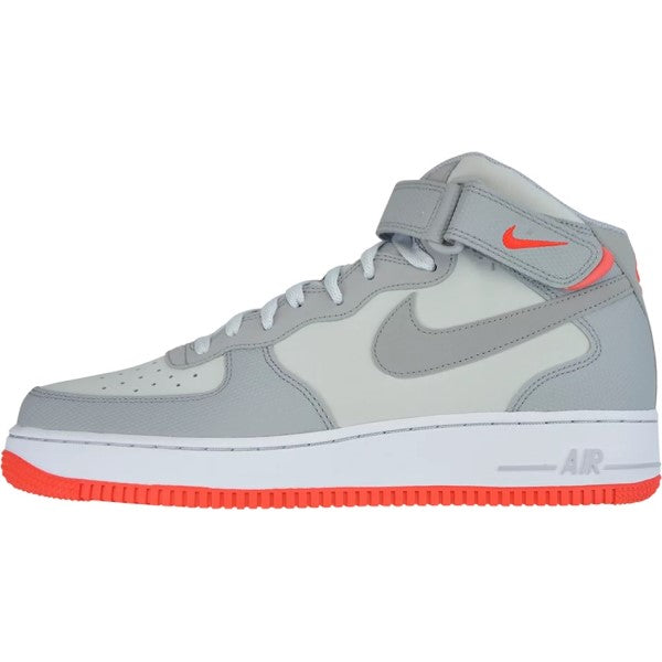 Air Force 1 Mid '07 - Pure Platinum - Wolf Grey Crimson