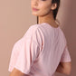 Ladies' Tie Up Crop Top - Mink